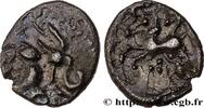 FRANCE Denier à la tête casquée à gauche et aux carnyx GALLIA - AULERCI CENOMANI (Area of Le Mans) Le Mans (72) c. 80-50 AC. (9,5mm, 0,41g, 1h) -