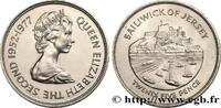 JERSEY 25 Pence Jubilé d’argent d’Elisabeth II JERSEY 1977 (38,61mm, 28,29g, 12h) -