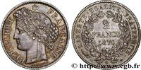 FRANCE 2 francs Cérès, avec légende III REPUBLIC Paris 1870 (27mm, 9,95g, 6h) -