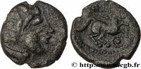 FRANCE Drachme aux mèches aquitaniques, à droite GALLIA - SANTONES / MID-WESTERN, Unspecified c. 60-50 AC. (14mm, 1,97g, 7h) -