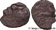 FRANCE Denier à la tête casquée à droite et aux carnyx GALLIA - AULERCI CENOMANI (Area of Le Mans) Le Mans (72) c. 80-50 AC. (12mm, 0,85g, 11h) -