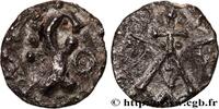 FRANCE Denier à la tête à droite et à l’A croiseté ROUEN (ROTOMO CIVITAS) - (Seine-Maritime) Rouen (?) (VII-VIIIe siècles) (11,5mm, 0,77g, 9h) -