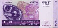 MADAGASCAR 5000 Francs - 1000 Ariary MADAGASCAR 5000 Francs - 1000 Ariary 2004 UNC -