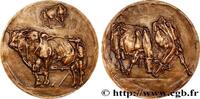 FRANCE Médaille animalière - Taureau charolais ANIMAUX Monnaie de Paris n.d. (83,5mm, 321,12g, 12h) -