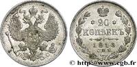 RUSSIA 20 Kopecks aigle bicéphale RUSSIA Saint-Petersbourg 1913 (22mm, 3,54g, 12h) -