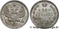 RUSSIA 20 Kopecks Nicolas II RUSSIA Saint-Petersbourg 1915 (22mm, 3,66g, 12h) -