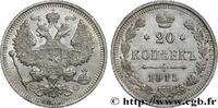 RUSSIA 20 Kopecks Nicolas II RUSSIA Saint-Petersbourg 1915 (22mm, 3,66g, 12h) -