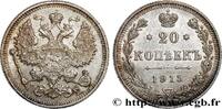 RUSSIA 20 Kopecks Nicolas II RUSSIA Saint-Petersbourg 1915 (22mm, 3,75g, 12h) -