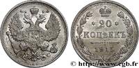 RUSSIA 20 Kopecks Nicolas II RUSSIA Saint-Petersbourg 1915 (22mm, 3,64g, 12h) -