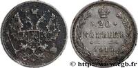 RUSSIA 20 Kopecks Nicolas II RUSSIA Saint-Petersbourg 1915 (22mm, 3,58g, 12h) -