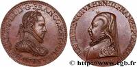 FRANCE Médaille, Charles IX et Catherine II de Médicis, f CHARLES IX (1565) (37,5mm, 24,22g, 12h) -