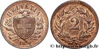 SWITZERLAND 2 Centimes (Rappen) croix suisse SWITZERLAND Paris 1850 (20mm, 2,52g, 12h) -