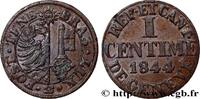 SWITZERLAND - REPUBLIC OF GENEVA 1 Centime SWITZERLAND - REPUBLIC OF GENEVA 1844 (14,5mm, 0,98g, 6h) -