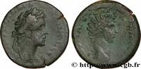 THE ANTONINES (96 AD to 192 AD) Sesterce ANTONINUS PIUS and MARCUS AURELIUS CAESAR Chypre c. 145-161 (25,5mm, 12,86g, 6h) -