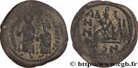 THE HERACLIUS DYNASTY (602-717) Follis HERACLIUS and HERACLIUS CONSTANTINE Constantinople 612-613 (31,5mm, 10,13g, 6h) -