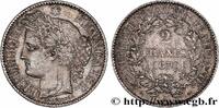 FRANCE 2 francs Cérès, avec légende III REPUBLIC Paris 1870 (27mm, 10,03g, 6h) -