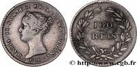 PORTUGAL - MARIA II 100 Réis PORTUGAL - MARIA II 1838 (19mm, 2,87g, 6h) -