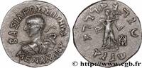 Hellenistic 2 (188 BC to 30 BC) Drachme bilingue BACTRIA - BACTRIAN KINGDOM - MENANDER I SOTER Taxila c. 160-155 AC. (18,5mm, 2,45g, 12h) -