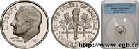 UNITED STATES OF AMERICA 1 Dime Franklin Roosevelt Silver Proof UNITED STATES OF AMERICA San Francisco 2007 (17,9mm, 2,5g, 6h) -