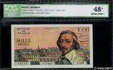 FRANCE 1000 Francs RICHELIEU FRANCE 1000 Francs RICHELIEU 1955 XF -