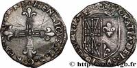 FRANCE Quart d'écu de Navarre NAVARRE-BEARN - HENRY III Saint-Palais 1588 (28,5mm, 9,32g, 2h) -