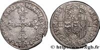 FRANCE Quart d'écu NAVARRE-BEARN - HENRY III Pau 1586 (29,5mm, 9,52g, 3h) -