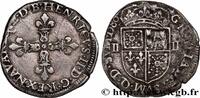 FRANCE Quart d'écu NAVARRE-BEARN - HENRY III Morlaàs 1586 (28,5mm, 9,24g, 5h) -