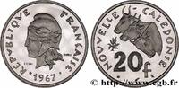 NEW CALEDONIA Essai de 20 Francs Marianne / buffles NEW CALEDONIA Paris 1967 (28,5mm, 10,08g, 6h) -