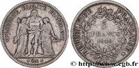FRANCE 5 francs Hercule, IIe République II REPUBLIC Bordeaux 1848 (37mm, 24,53g, 6h) -
