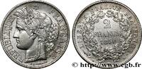 FRANCE 2 francs Cérès, IIe République II REPUBLIC Strasbourg 1850 (27,15mm, 10,01g, 6h) -