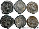 FRANCE Lot de 3 potins à la tête d’indien SENONES (Area of Sens) Ier siècle avant J.-C. (35mm, g, h) -