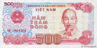 VIETNAM 500 Dông VIETNAM 500 Dông 1988 UNC- -