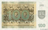LITHUANIA 100 Talonas LITHUANIA 100 Talonas 1991 AU -