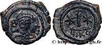 THE HERACLIUS DYNASTY (602-717) Decanummium HERACLIUS and HERACLIUS CONSTANTINE Nicomédie 582-583 (16mm, 3,23g, 1h) -