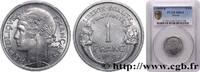 FRANCE 1 franc Morlon, légère V REPUBLIC Beaumont-Le-Roger 1958 (23mm, 1,3g, 6h) -