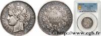 FRANCE 2 francs Cérès, IIe République II REPUBLIC Strasbourg 1850 (27,15mm, g, 6h) -