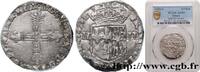 FRANCE Quart d'écu de Navarre LOUIS XIII Saint-Palais 1628 (29mm, 9,712g, 3h) -