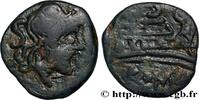 THE REPUBLIC (280 BC to 27 BC) Triens ROMAN REPUBLIC - ANONYMOUS Rome c. 169-157 AC. (19,5mm, 3,98g, 1h) -