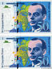 FRANCE 50 Francs SAINT-EXUPÉRY modifié Lot FRANCE 50 Francs SAINT-EXUPÉRY modifié Lot 1994 UNC -