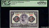 LUXEMBOURG 10 Francs Spécimen LUXEMBOURG 10 Francs Spécimen 1944 UNC -