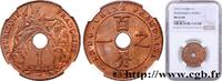 FRENCH INDOCHINA 1 Centième FRENCH INDOCHINA Paris 1922 (26mm, g, 6h) -