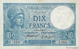 FRANCE 10 Francs MINERVE FRANCE 10 Francs MINERVE 1921 VF -