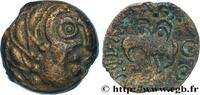 FRANCE Bronze YLLYCCI à l’oiseau, classe VI SENONES (Area of Sens) c. avant 52 AC. (15mm, 2,85g, 8h) -