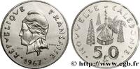 NEW CALEDONIA Essai de 50 Francs NEW CALEDONIA Paris 1967 (33mm, g, 6h) -