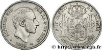 PHILIPPINES 50 Centimos de Peso Alphonse XII PHILIPPINES Manille 1885 (23mm, 12,66g, 12h) -