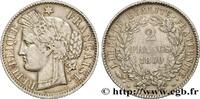 FRANCE 2 francs Cérès, IIe République II REPUBLIC Strasbourg 1850 (27,15mm, 9,92g, 6h) -