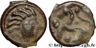 FRANCE Potin à la tête “d’indien”, de style fin SENONES (Area of Sens) Ier siècle avant J.-C. (18mm, 4,03g, 3h) -