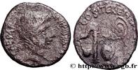 THE REPUBLIC (280 BC to 27 BC) Denier OCTAVIAN Atelier itinérant avec Octave, Italie 37 AC. (18mm, 3,85g, 9h) -