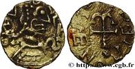 FRANCE Triens à la croix ancrée SENLIS (SILVANECTIS) - Oise Senlis s.m. (13mm, 1,13g, 9h) -