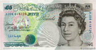ENGLAND 5 Pounds ENGLAND 5 Pounds 1990 UNC- -